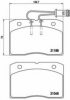 BREMBO P A6 009 Brake Pad Set, disc brake